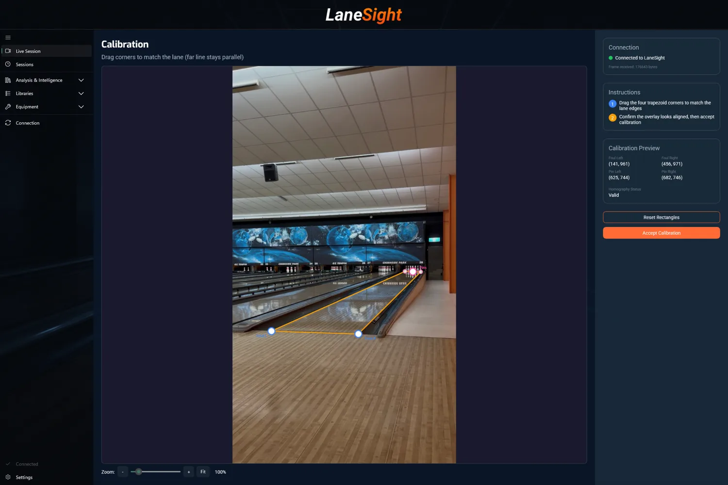 Companion calibration view